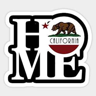 HOME California (white Ink) Sticker